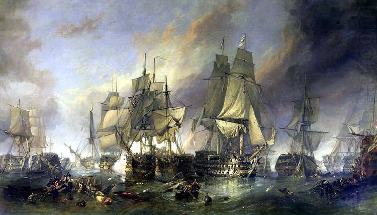 Clarkson Frederick Stanfield The Battle of Trafalgar china oil painting image